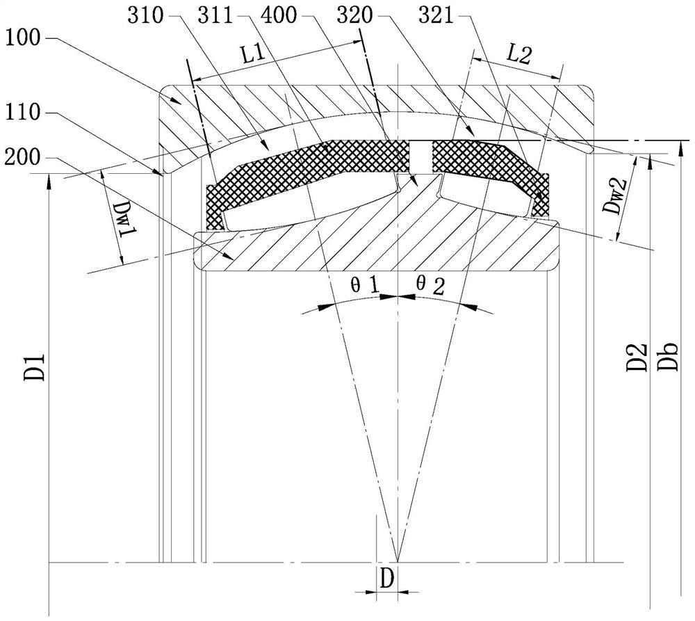 Self-aligning roller bearing suitable for axial and radial unbalance loading working conditions and heat treatment process