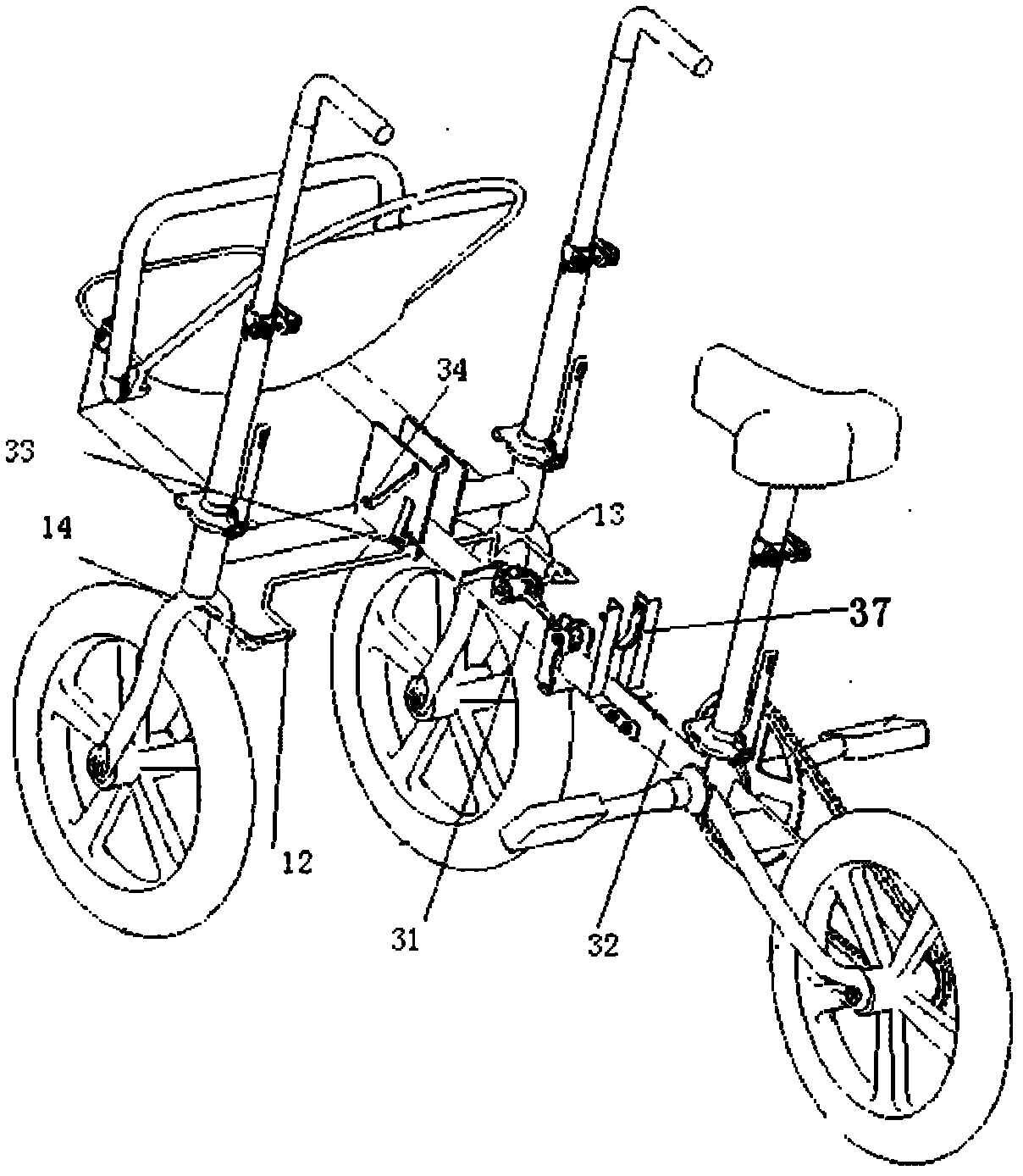 Deformable baby carriage