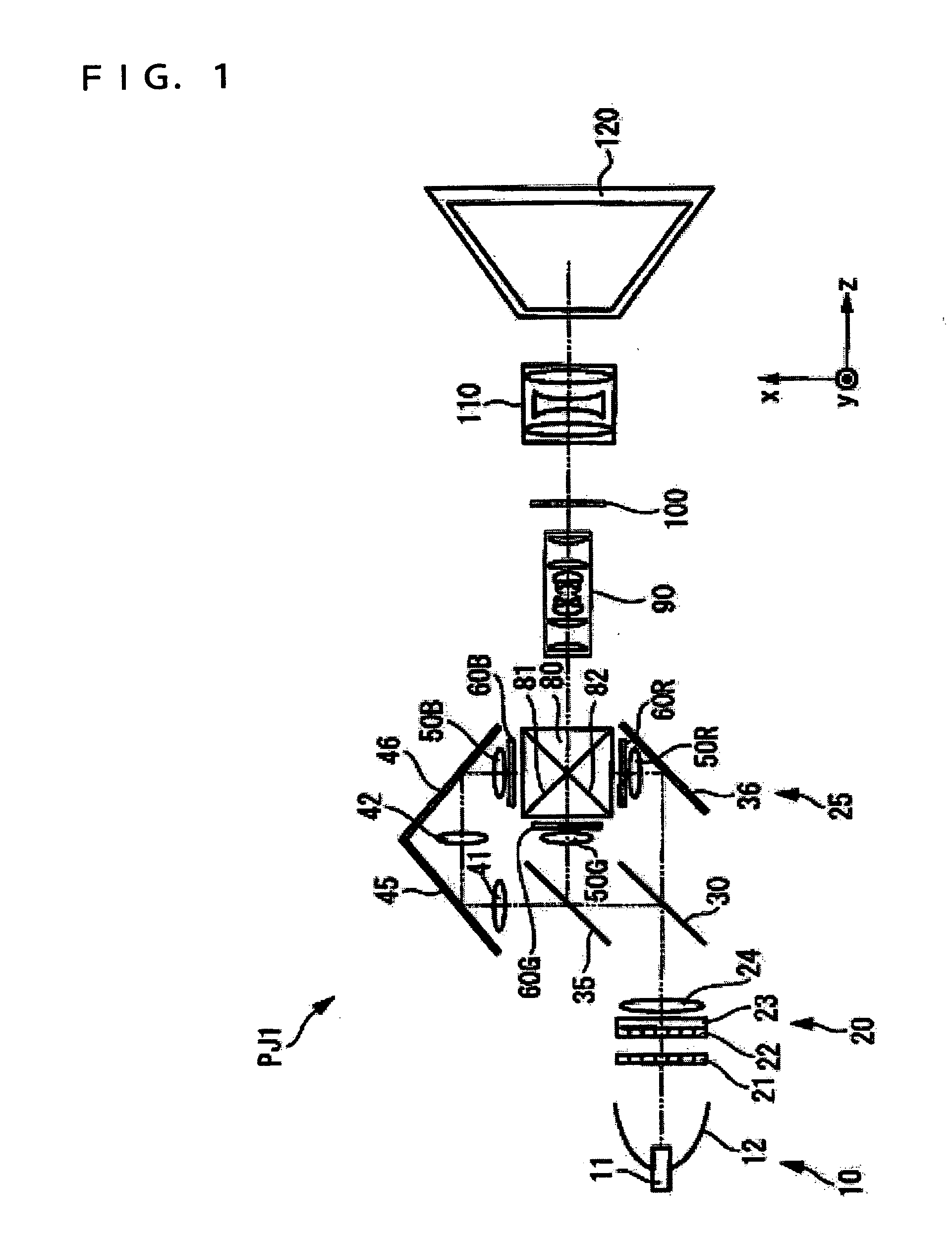 Image display device and projector