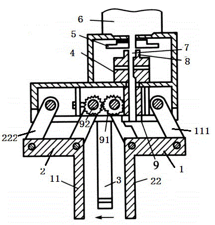 Three-sided stable clamping mechanism