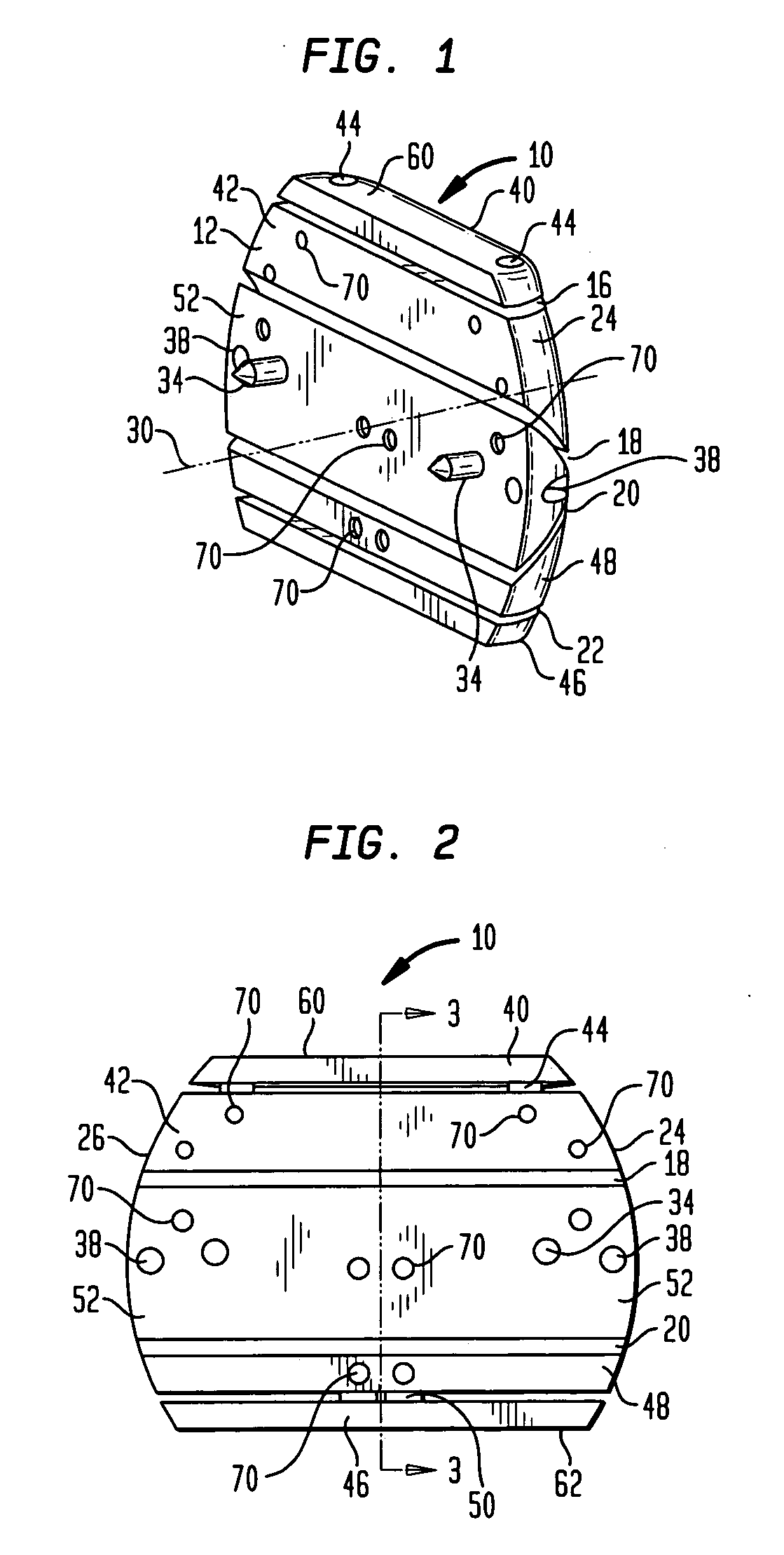 Bone shaped cutting block