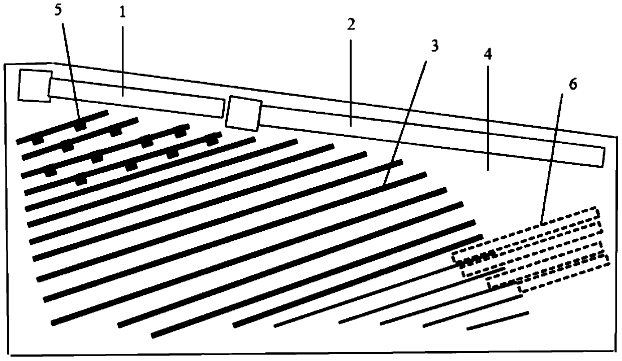 Shaking table surface used for separation production of zircon sand