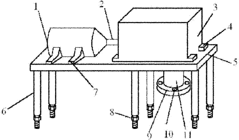 Vertical shaft tidal current generating set