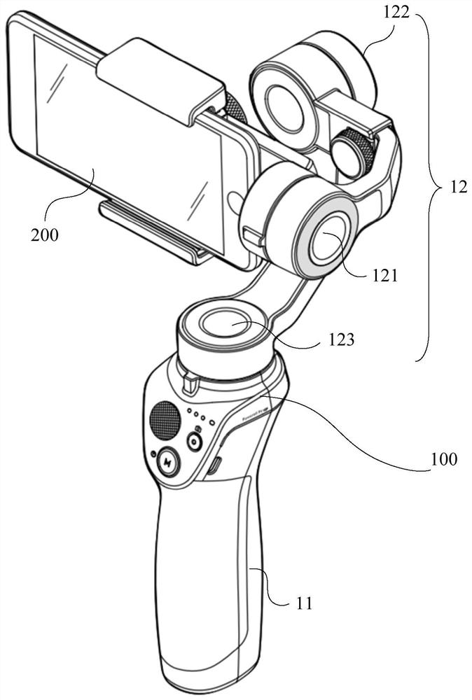 Follow-up shooting method, pan-tilt control method, shooting device, handheld pan-tilt and shooting system