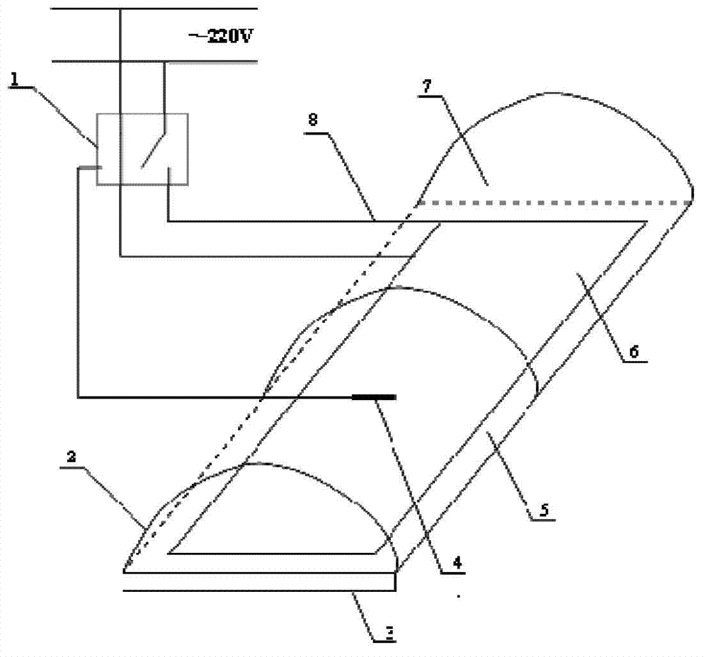 Carbon crystal electric-heated bed and application of carbon crystal electric-heated bed in fruit and vegetable seedling culturing of facility