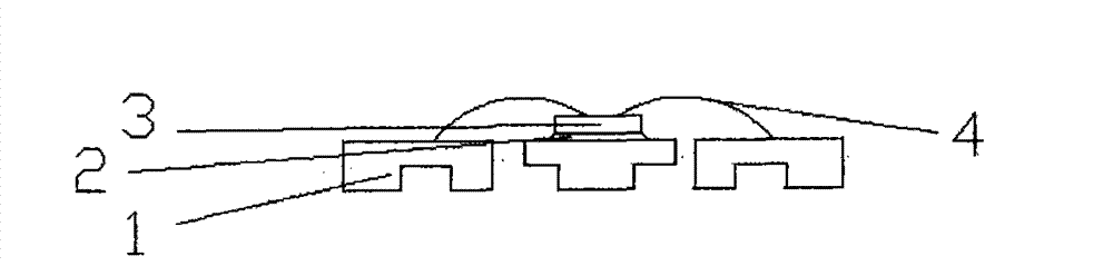 Novel LED (Light Emitting Diode) packaging piece based on DFN (Double Flat No-lead package) and QFN (Quad Flat No-lead Package), and manufacturing method of packaging piece