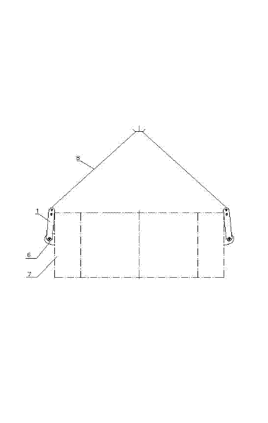 Lifting appliance special for beam of large press