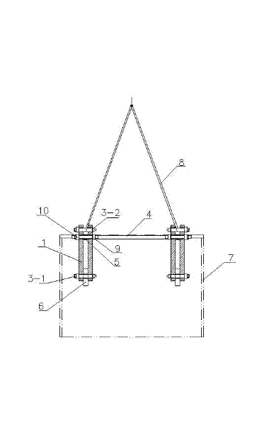 Lifting appliance special for beam of large press