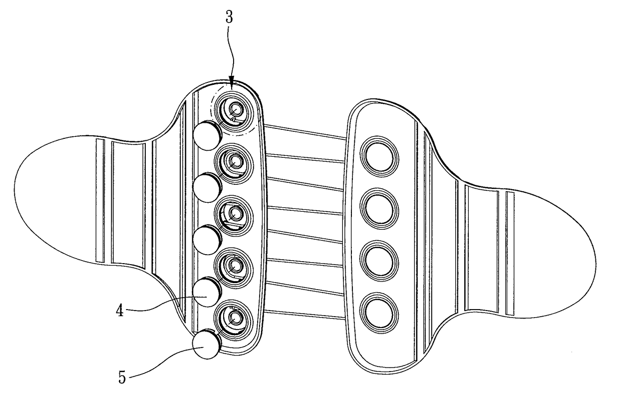 Orthosis device and thread-guiding structure thereof