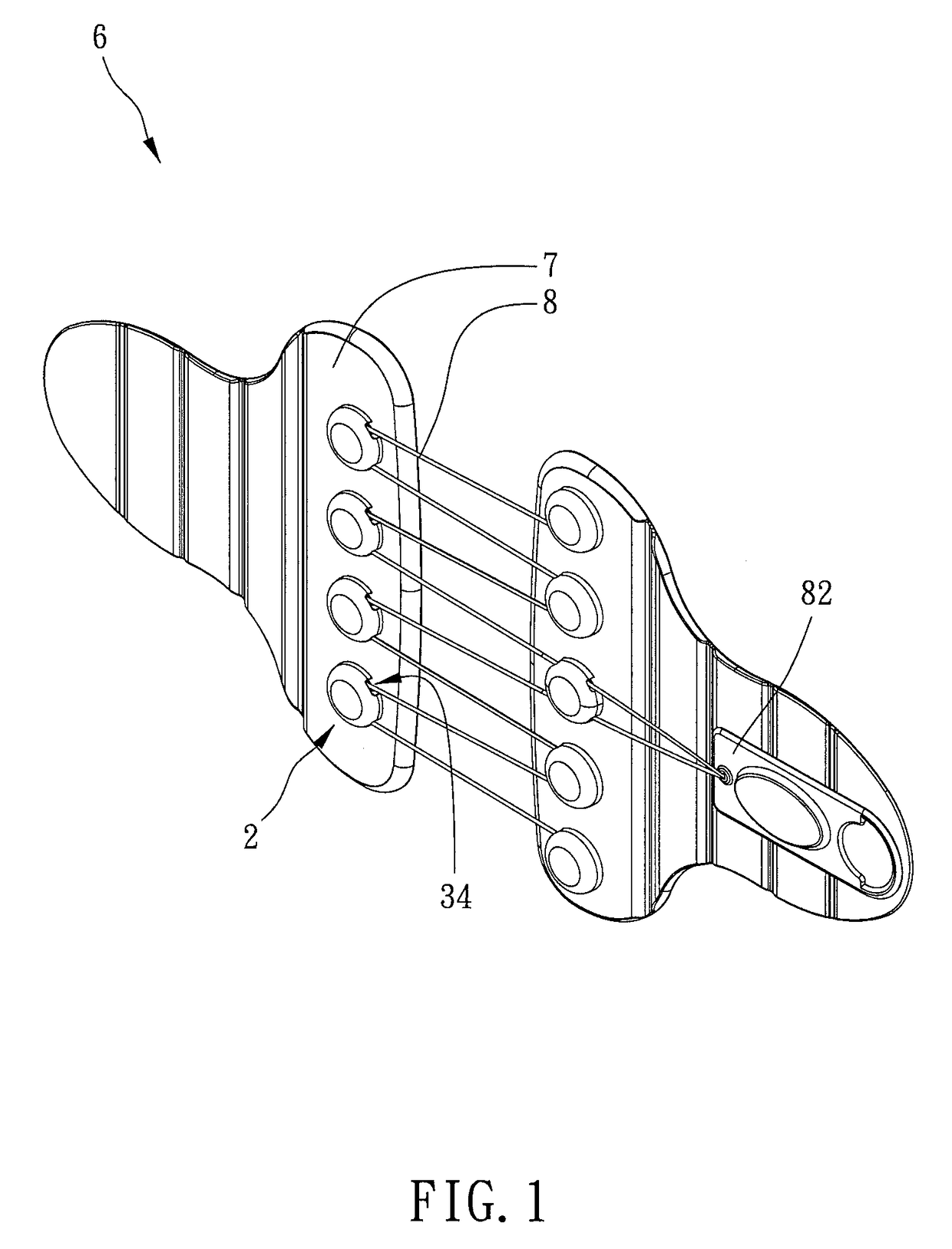 Orthosis device and thread-guiding structure thereof