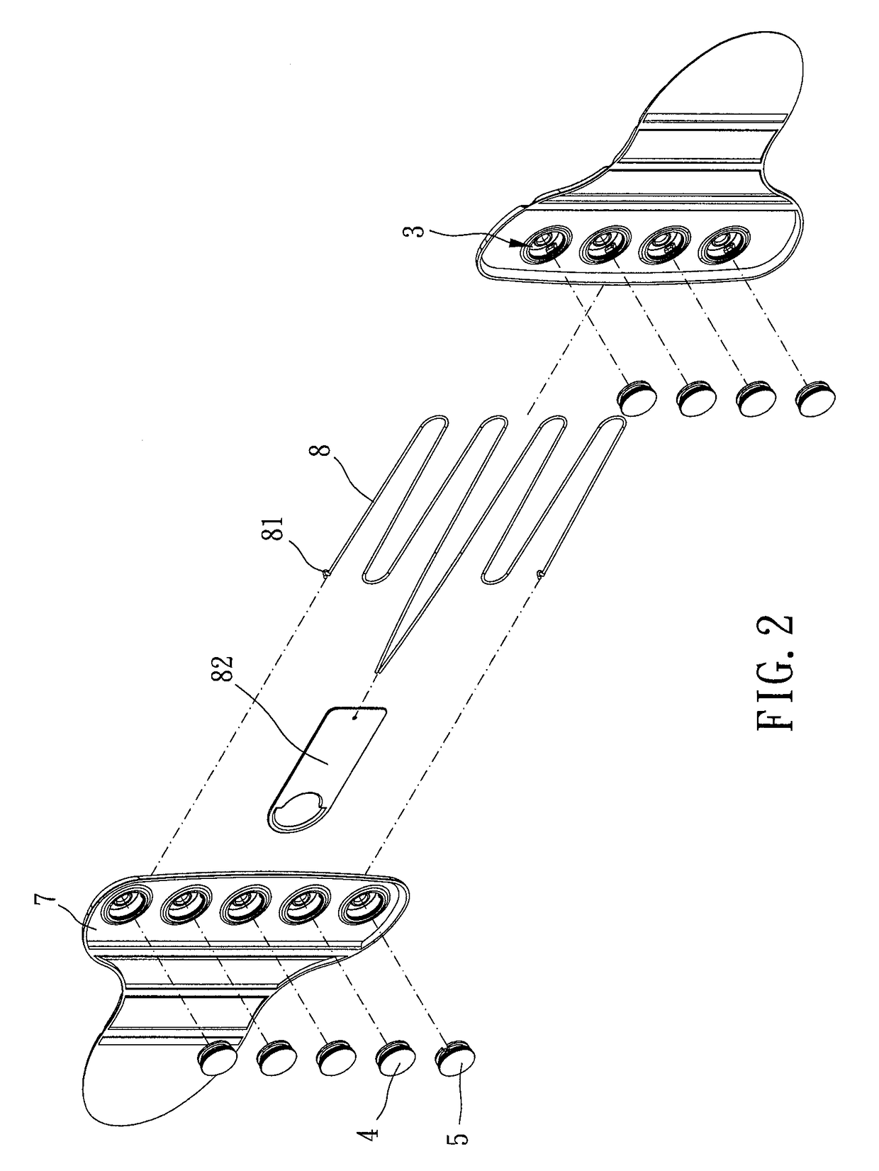 Orthosis device and thread-guiding structure thereof