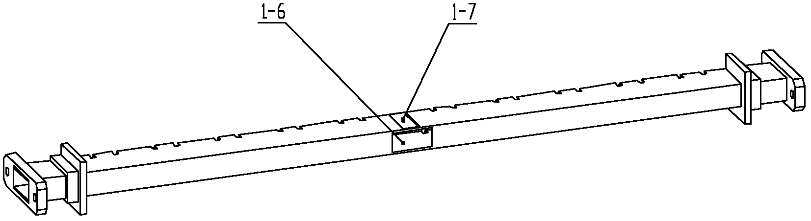 Waveguide-slot power division network and process realizing method thereof