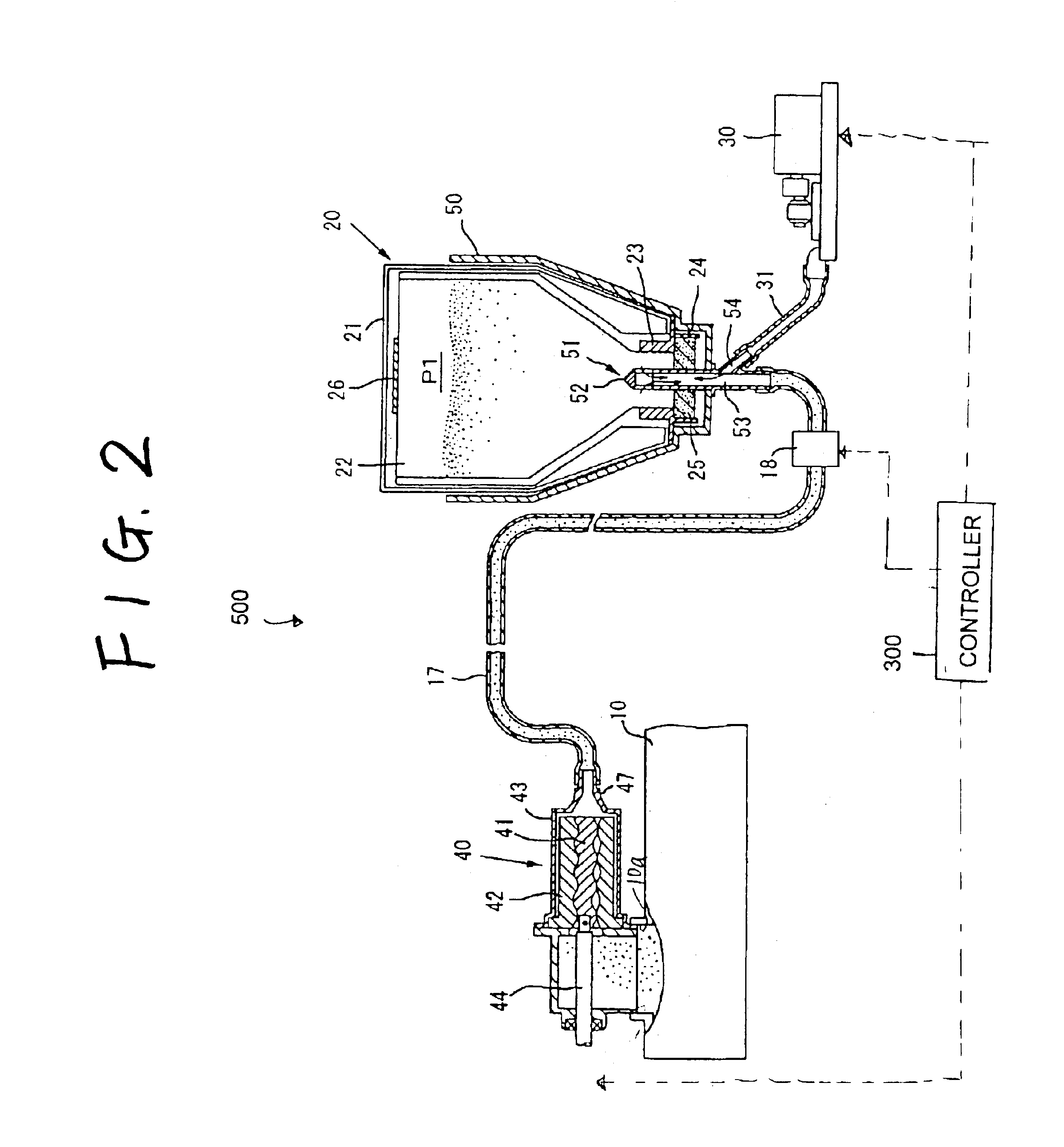 Image formation device and agent supplying device including absorber conveying by negative pressure