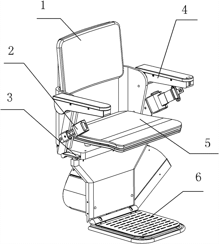 Stair lifting chair