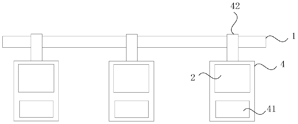 Supporting device of traffic equipment