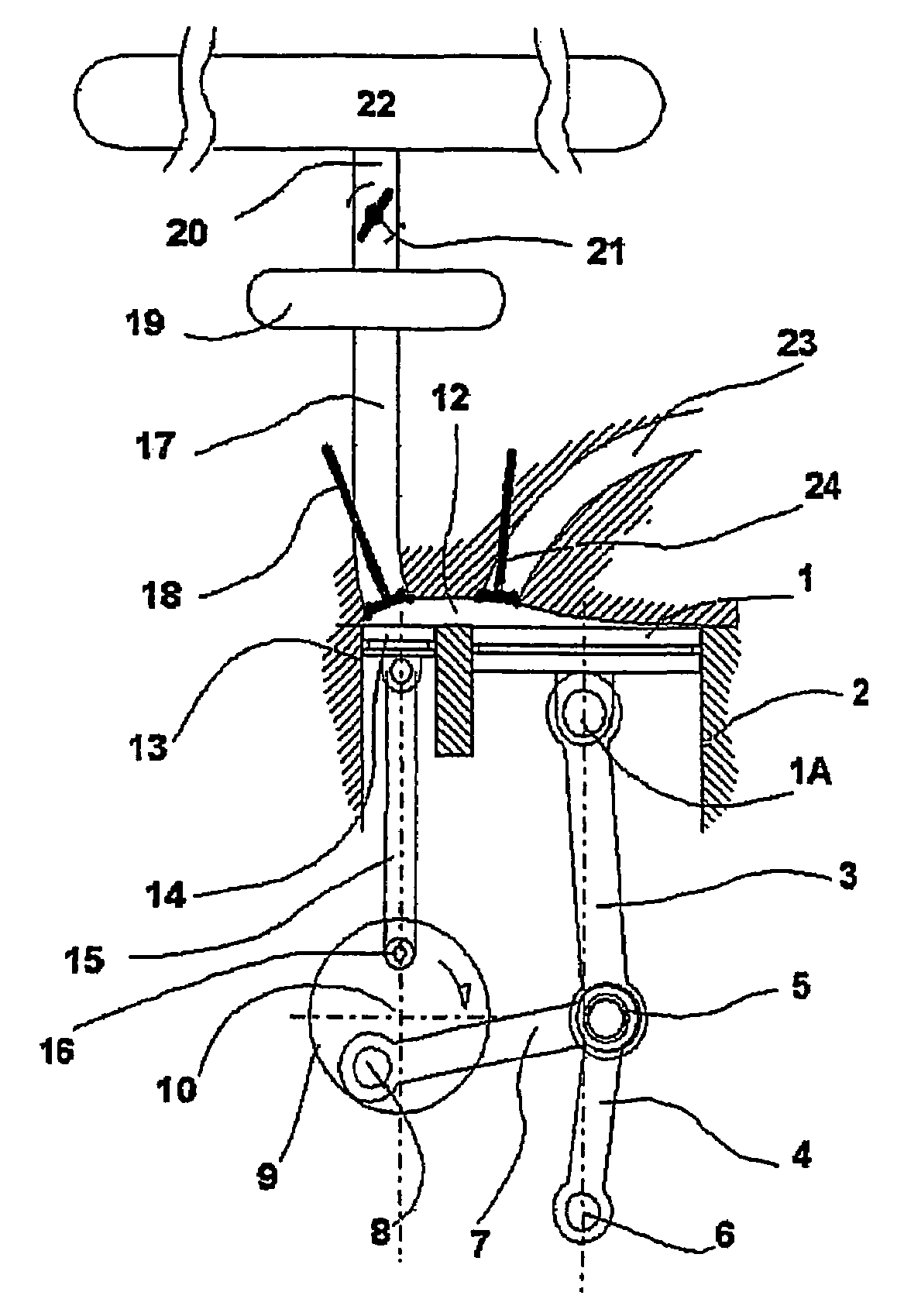 Engine with an active mono-energy and/or bi-energy chamber with compressed air and/or additional energy and thermodynamic cycle thereof