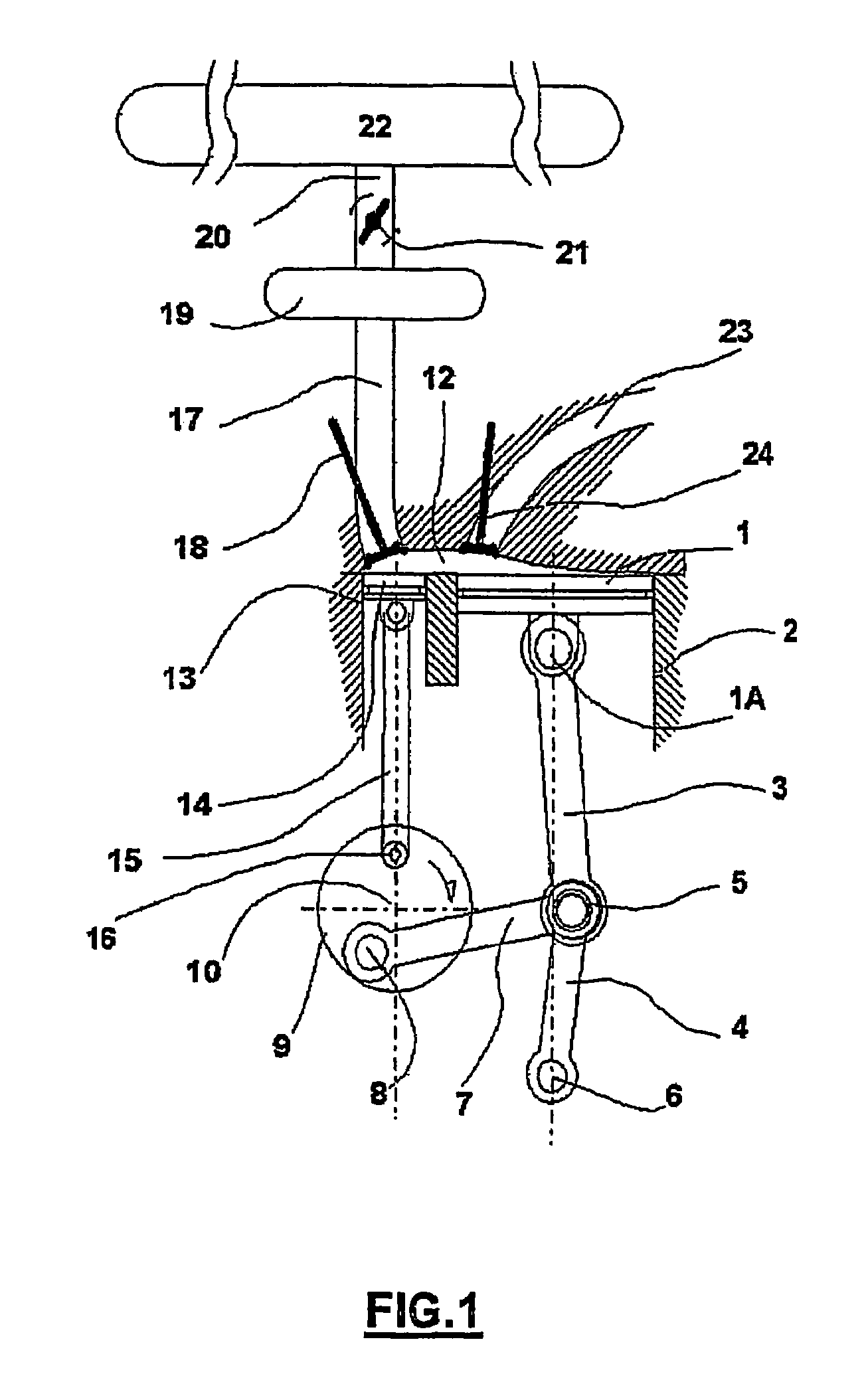 Engine with an active mono-energy and/or bi-energy chamber with compressed air and/or additional energy and thermodynamic cycle thereof