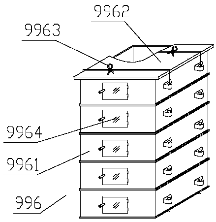 Culture feeding system with annular track and hanging operation mechanism