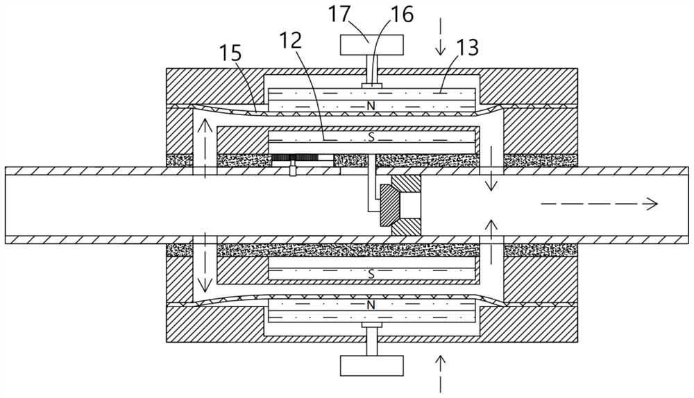 Magnetized water structure and magnetized water production equipment with same