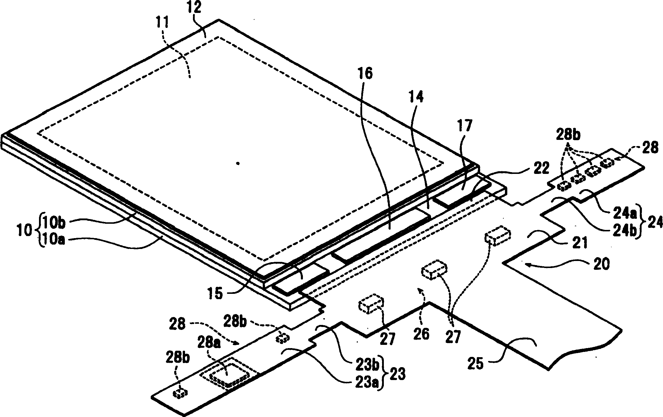 Electrooptic device, method for manufacturing same, and electronic apparatus