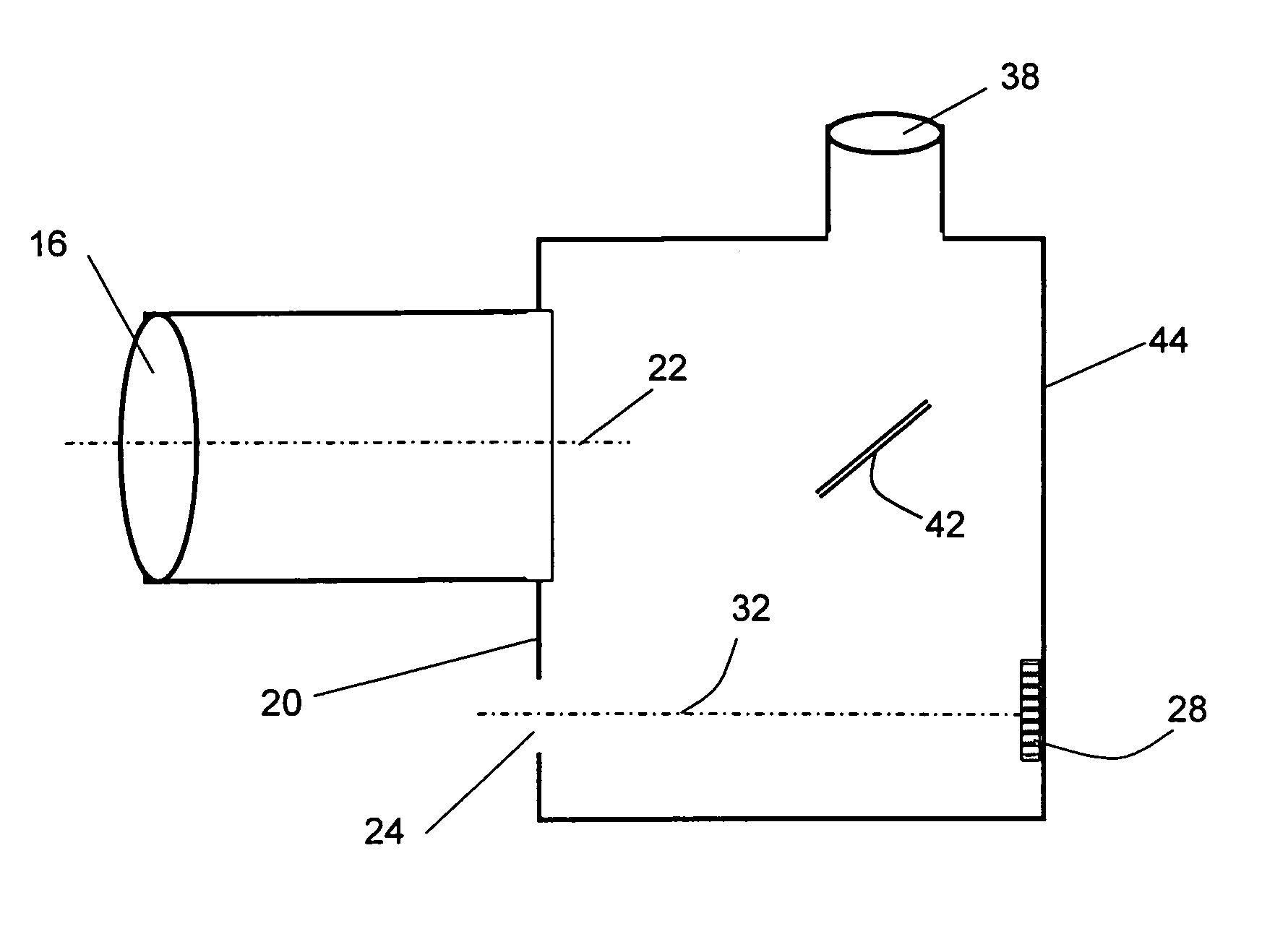 Solar telescope with integrated alignment mechanism