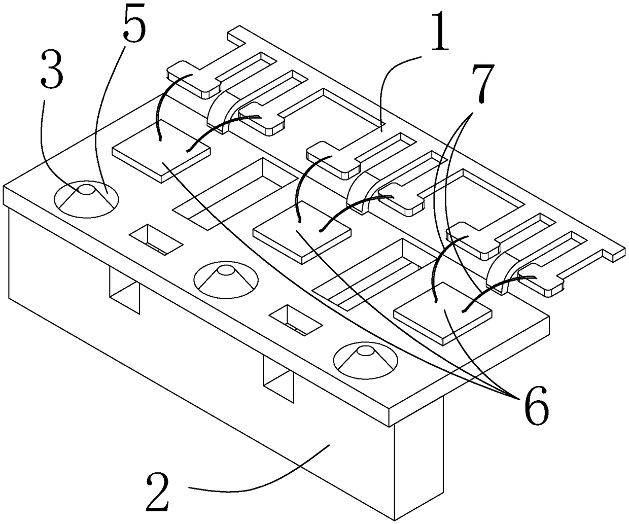 A welding platform device for semiconductor packaging aluminum wire or aluminum tape bonding machine