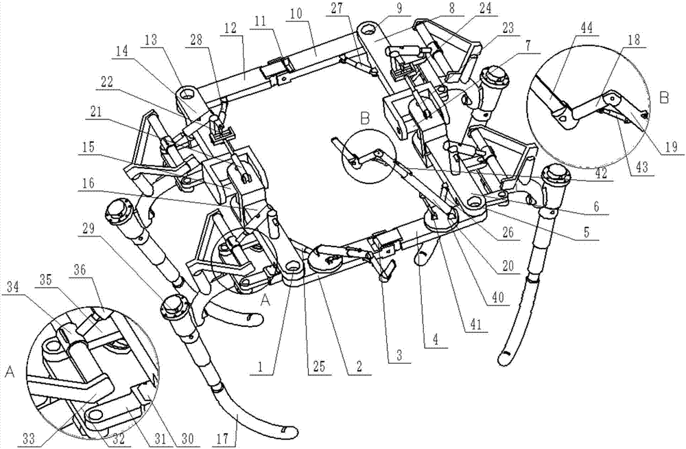 Hybrid-driven stepping tree-climbing saw type pruning robot