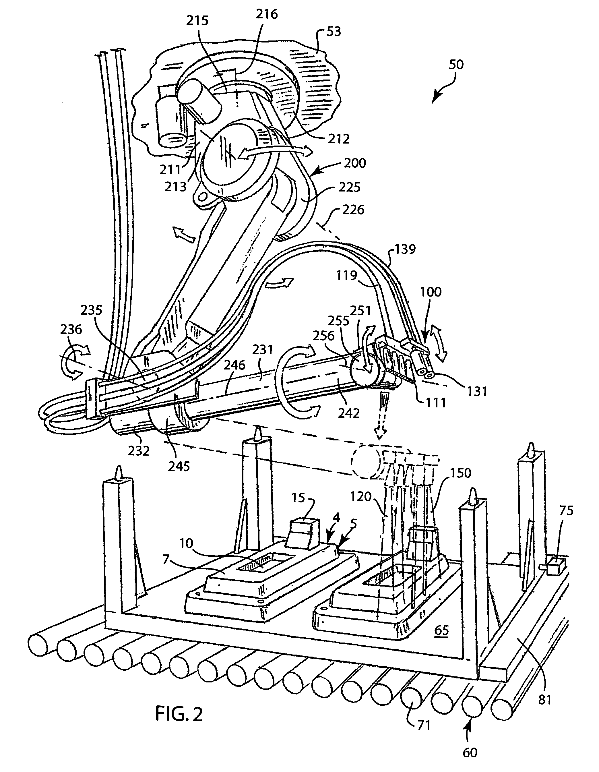 Robotic wash cell using recycled pure water