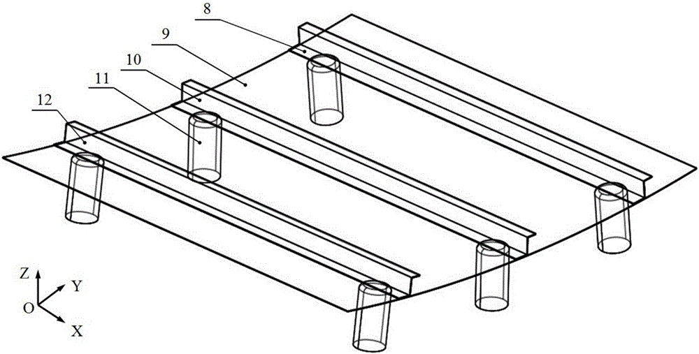 N-2-1 positioning based skin and stringer assembling deviation analyzing method of airplane