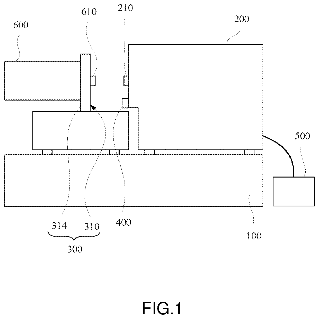 Automatic mounting and demounting device and system for motor testing platform