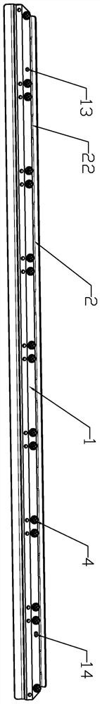 A square battery fixing structure and using method thereof