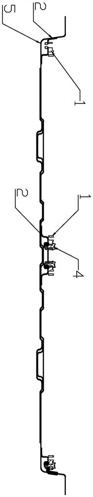 A square battery fixing structure and using method thereof