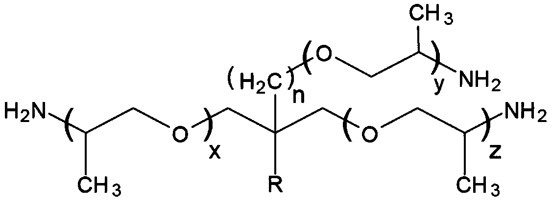 Preparation method of polyamide polyamine-polyether amine cylinder adhesive