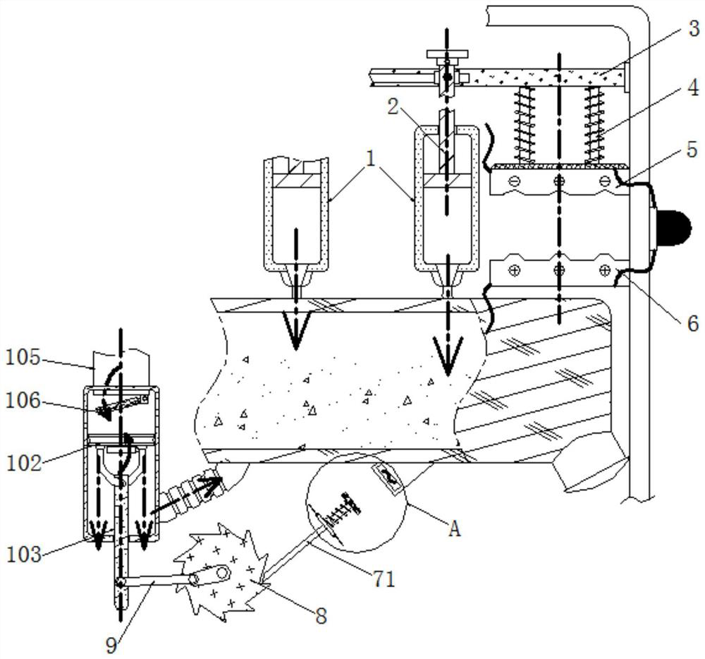 Automatic oxygen supply device for agricultural straw fermentation box