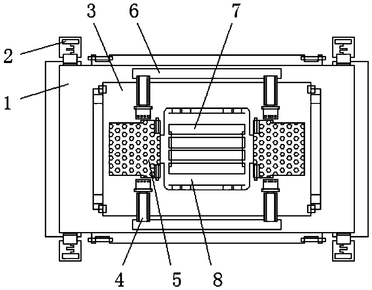 A fixed table for textile and garment cutting