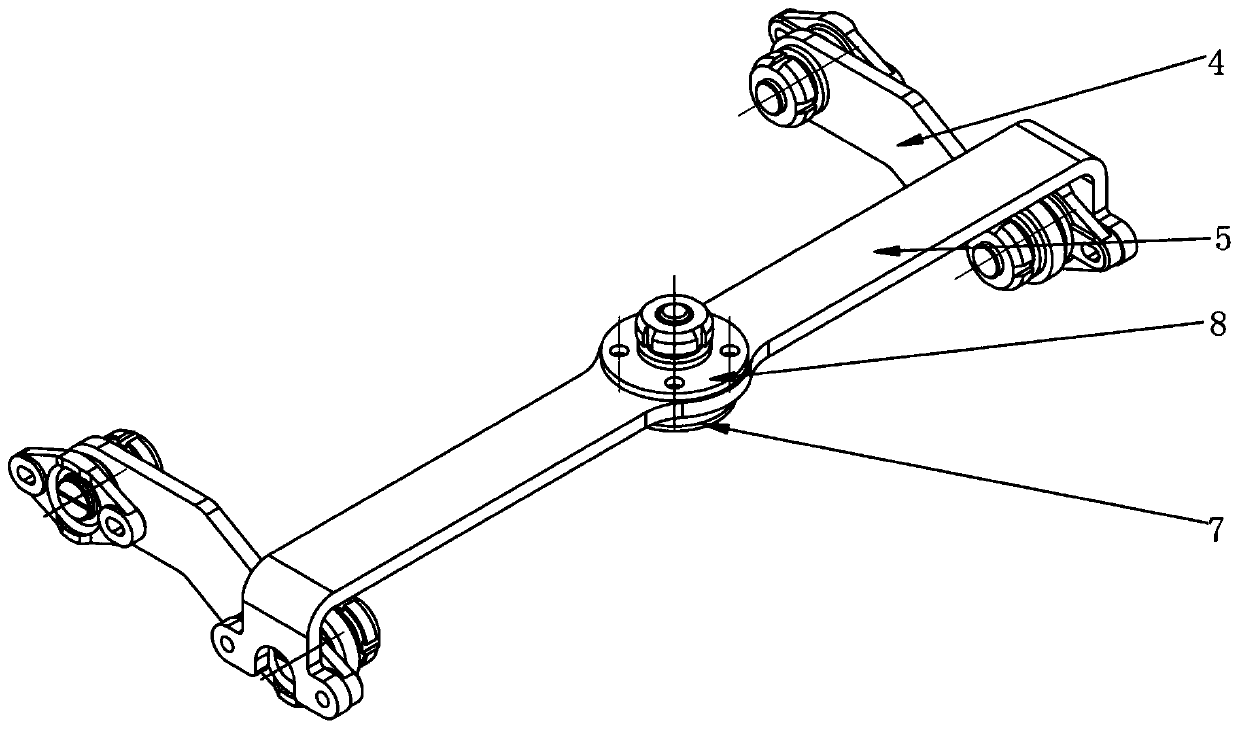 Mobile device balancing rocker arm mechanism