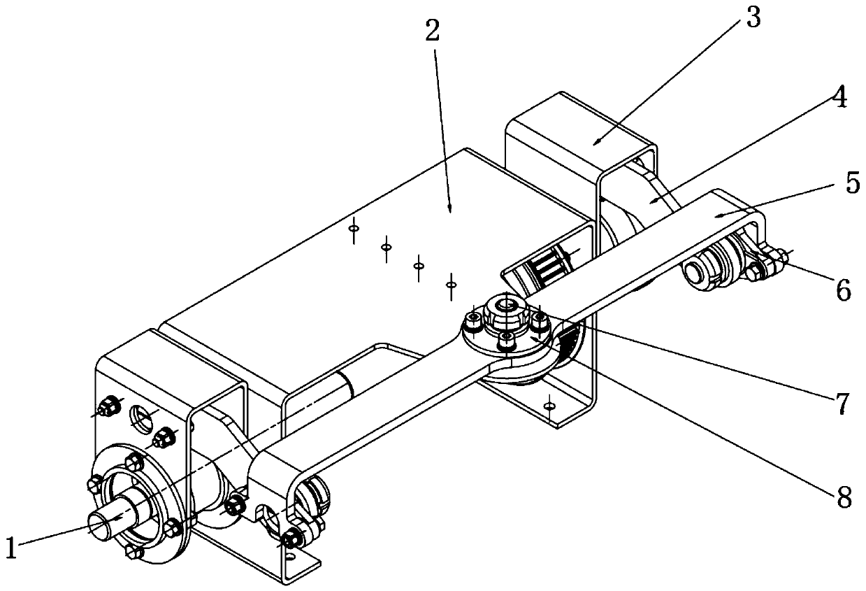 Mobile device balancing rocker arm mechanism