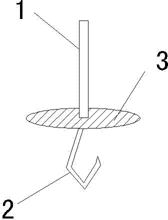 Assembly-line drip-proof shoe hook