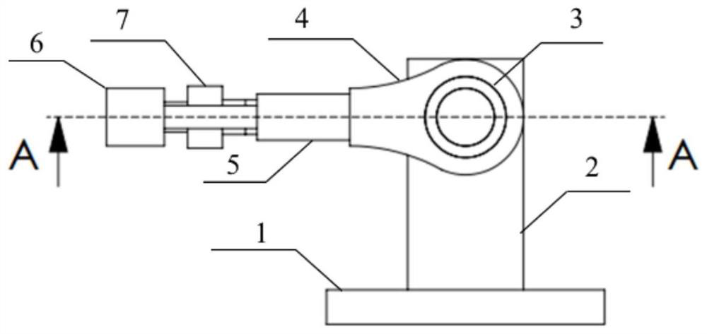 A composite fatigue test device for axial and vibration high and low cycles