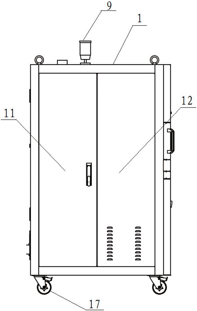 Power-on test stand system for switch cabinets