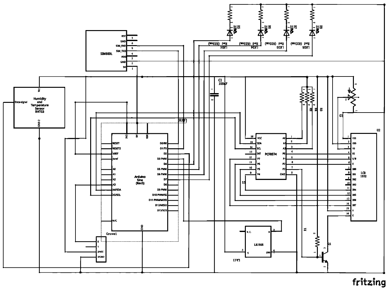 Multi-level vehicle interior environment monitoring and alarm system and method based on internet of things