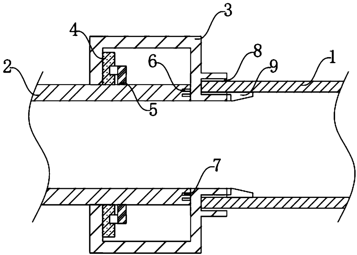 Rapid water heating connecting structure