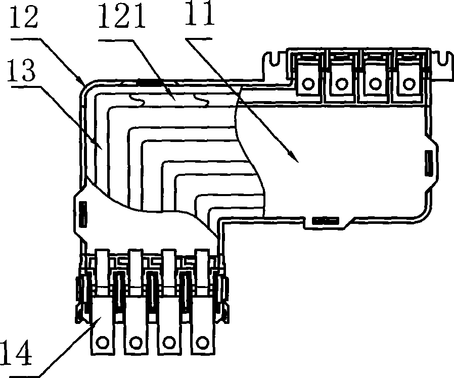 Electrical distribution box bus bar and insulation supporting protection system