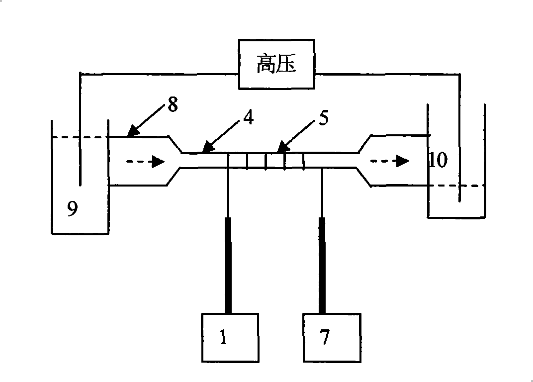 Optical fibre micro-fluidic biological sensor and preparation method thereof