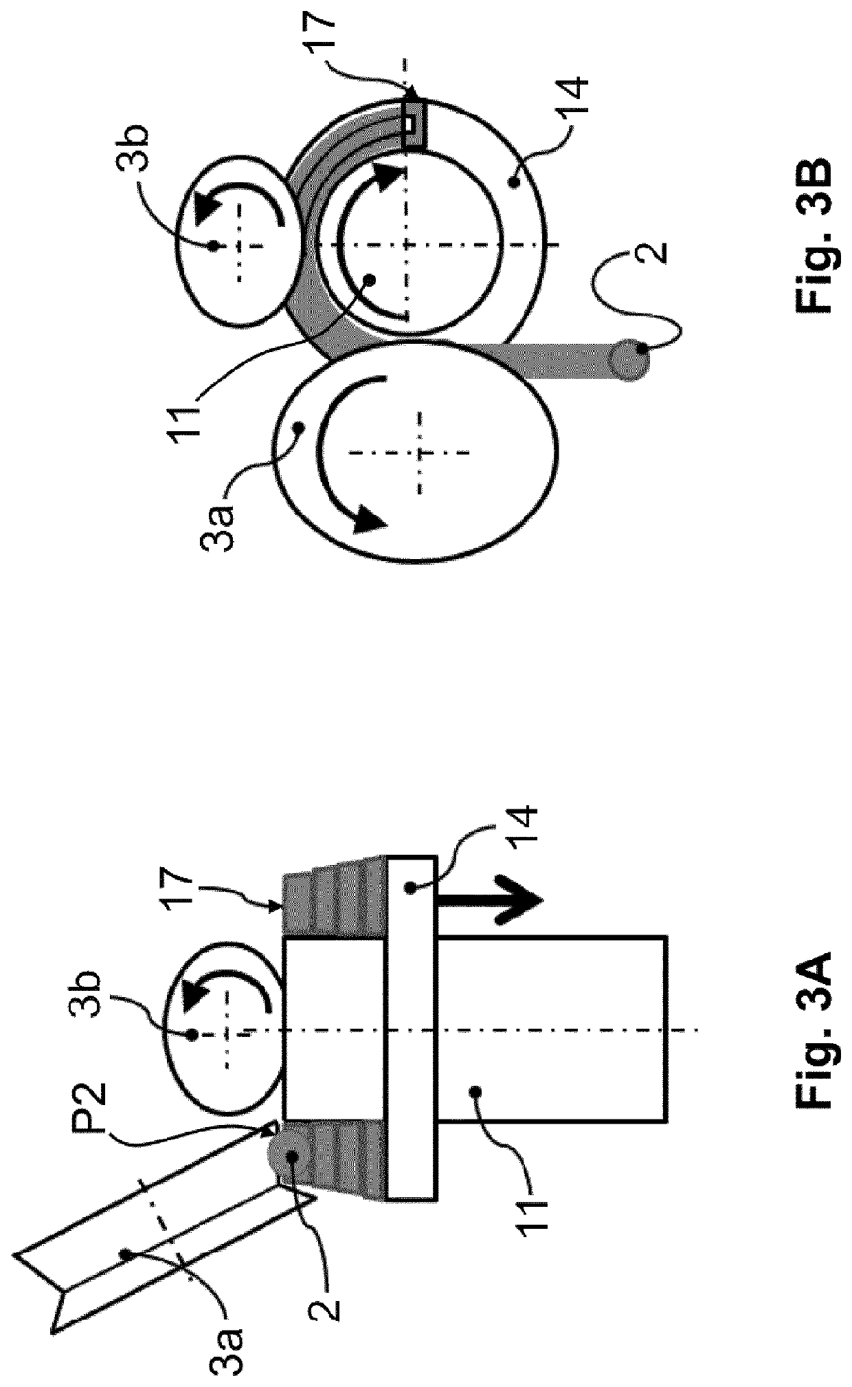 Method and device for producing a winding element