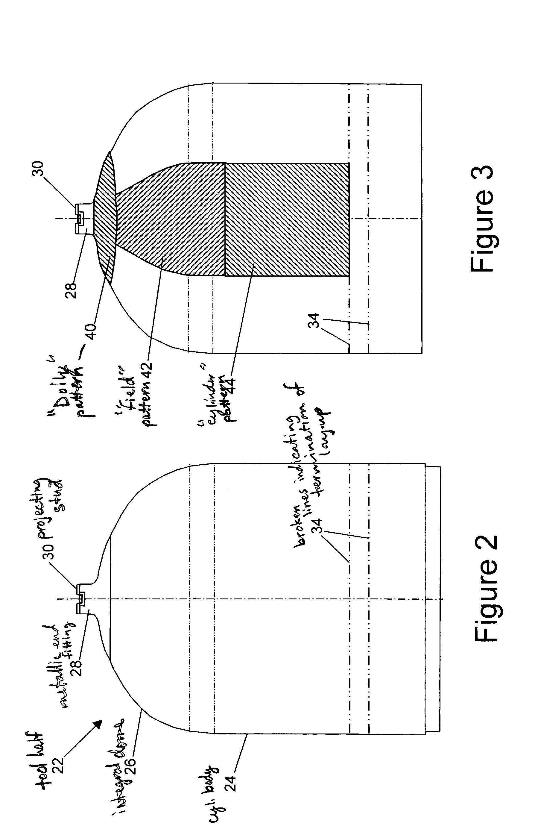 Composite pressure tank and process for its manufacture