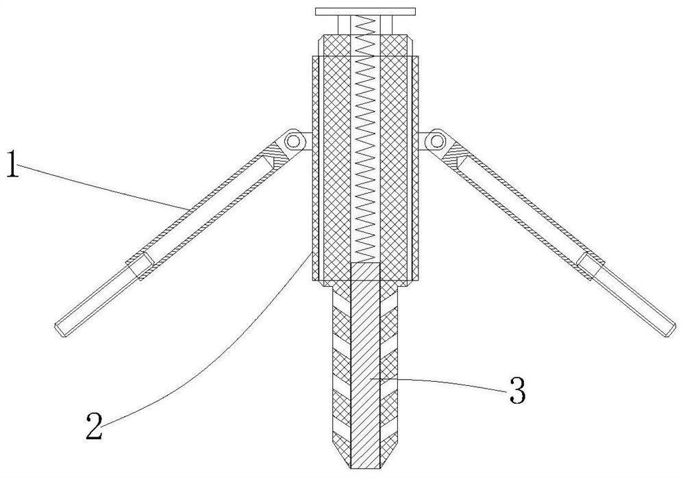 Sampling device for polluted soil