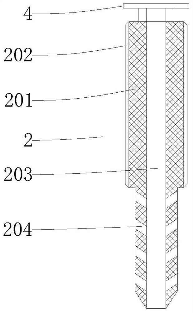 Sampling device for polluted soil