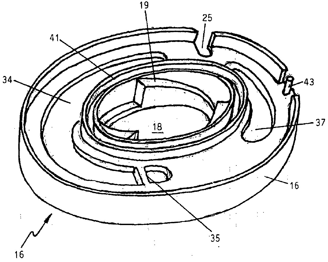 Device for draw string actuation