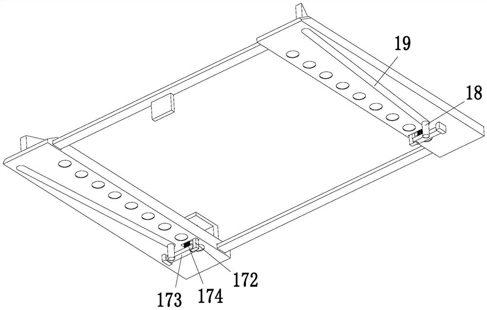 Stacking device for numerical control plate shearing